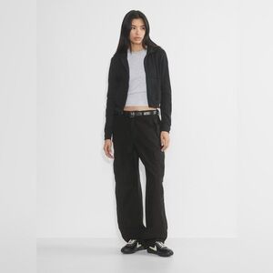 TNA Aritzia Waffle Knit Zip Up Hoodie